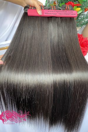 Raw hair Straight Hair Bundles Natural Black