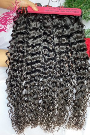 9A Grade Hair French Curly Hair Bundles Natural Black