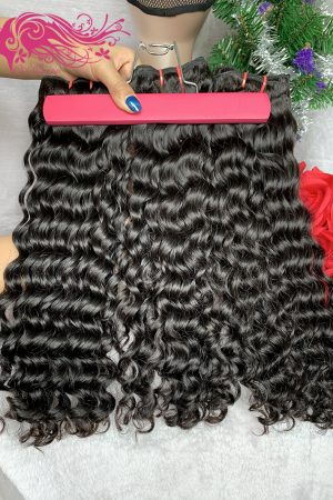 Raw hair Burmese Curly Hair Bundles Natural Black