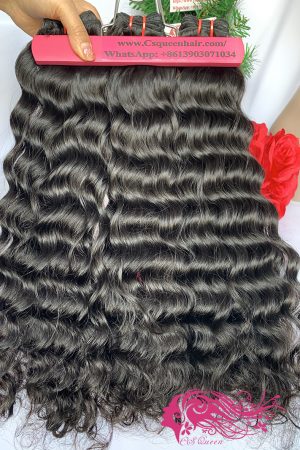 Raw hair Mermaid Wave Hair Bundles Natural Black