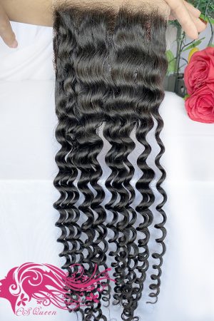 Raw hair 12-22Inch Bounce Curly 4*4 HD Lace Closure