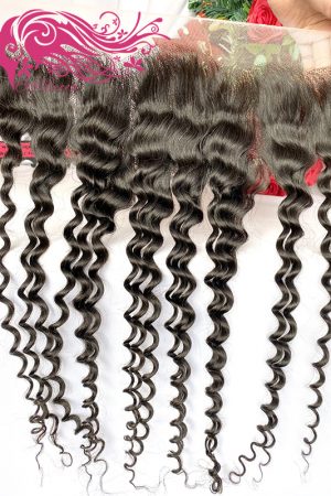 Raw hair 12-22 Inch Burmese curly 13*4 HD Lace Frontal