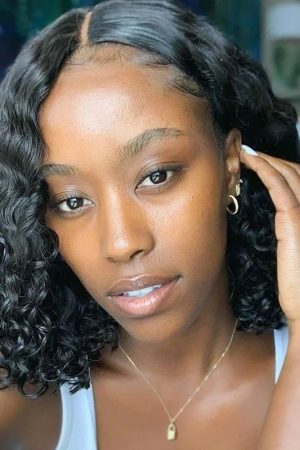 Raw Hair Burmese Curly 13*4 Transparent Lace Frontal BOB Wig 150% Density