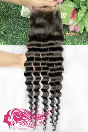 Raw hair 12-22Inch Rare Wave 4*4 HD Lace Closure