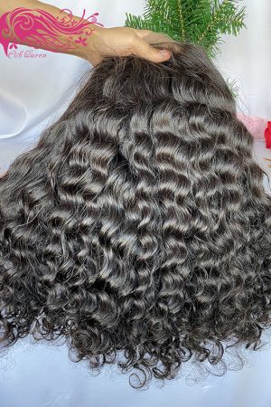 Raw hair Rare wave 4*4 HD Lace Closure Wig 180% Density