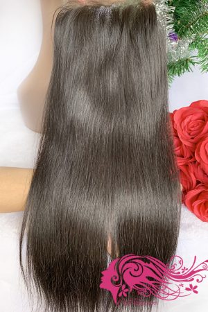 Raw hair 12-22Inch Straight 4*4 HD Lace Closure