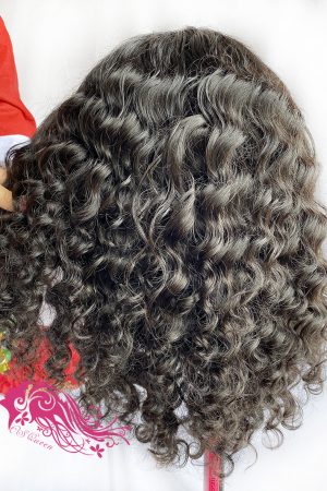 9A Hair Majestic Wave 4*4 Closure Transparent Lace BOB Wig 180% Density