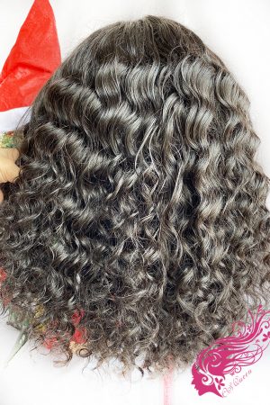 9A Hair Paradise Wave 4*4 Closure Transparent Lace BOB Wig 180% Density