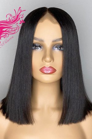 9A Hair Straight 4*4 Closure Transparent Lace BOB Wig 180% Density